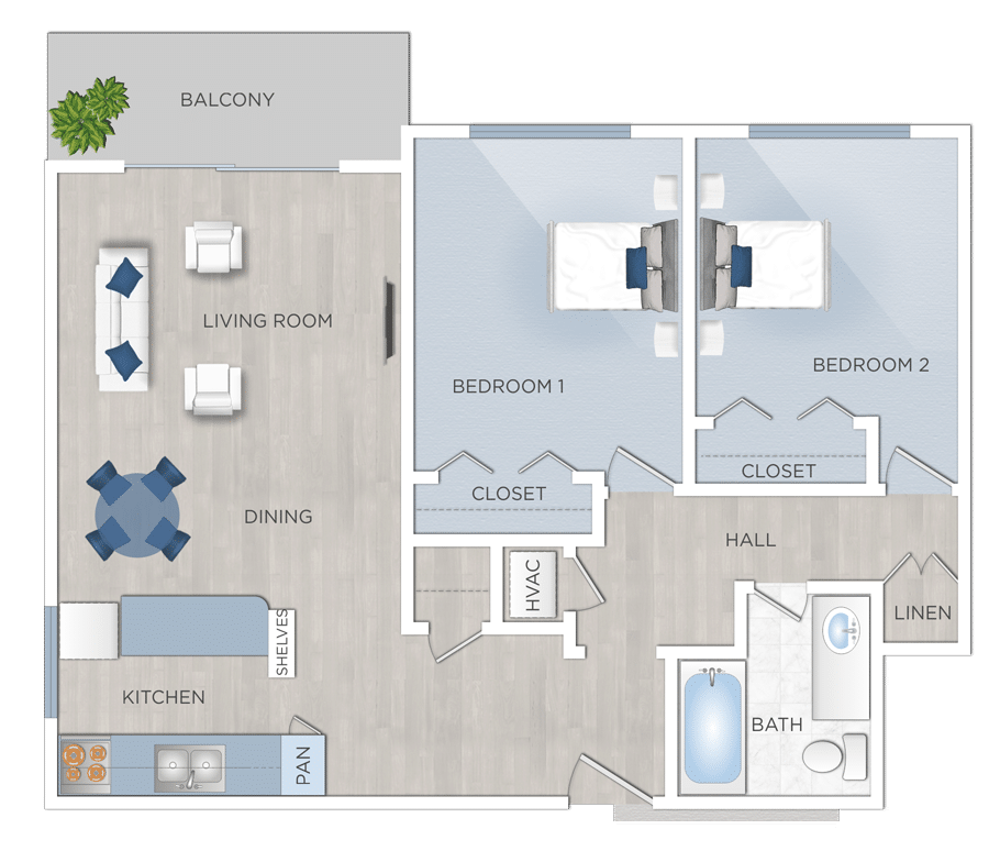 Two Bedroom Apartments in West Los Angeles, CA